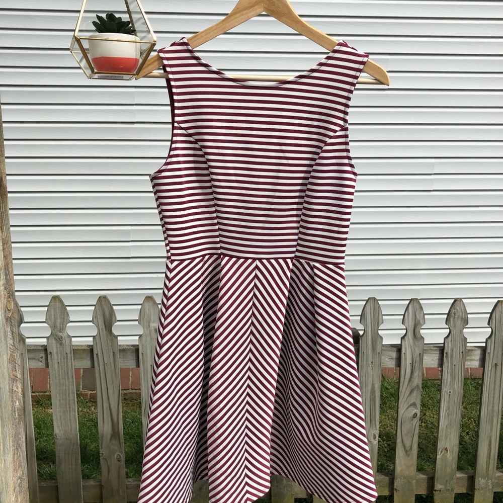 NWT Cute Striped skater dress